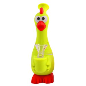 7" Silicone Bong - SMKJ-138-Yellow