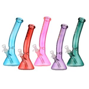 Xtreme Curve Neck Glass Bong -(XTR5005)