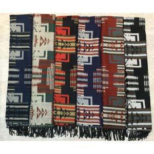 Southwest Design Woven Scarf (Wide Scarf / Shawl) - 1160-2303