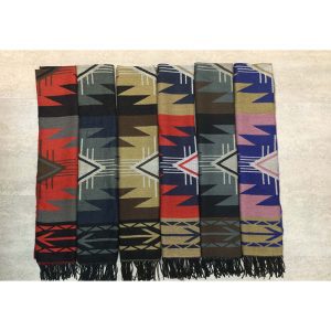 Southwest Design Woven Scarf (Wide Scarf / Shawl) - 1160-2304
