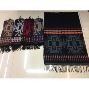 Southwest Design Woven Scarf (Wide Scarf / Shawl) - 1160-2305
