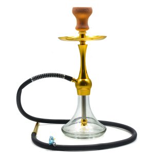 17.7" Hookah Single Hose,Gold Color - SKMJ-147 C