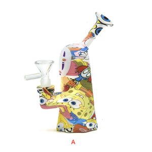 6.5" Peak Silicone Bong Mixed Color-  SKMJ-158