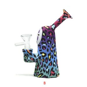 6.5" Peak Silicone Bong Blue/Red Mix Color-  SKMJ-158