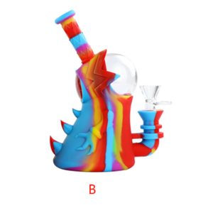 7" Dab Rig Kit - One-Eyed Monster Silicone Mix Color-  SKMJ-160 B