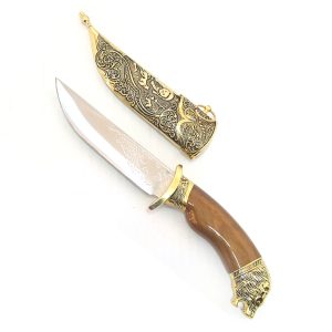 HUNTING KNIFE 12.25" GOLD - 5967