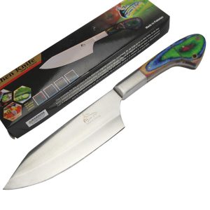 11" Kitchen Knife Multi Color Wood Handle