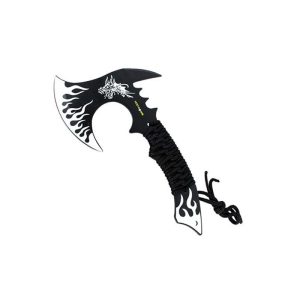 11" Hunt-Down Dragon Fire Axe Outdoor Hunting Camping Survival Steel Hatchet (9612)