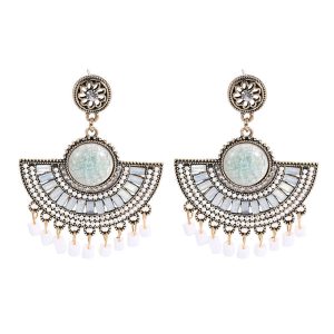 Beaded Indigenous Earrings - JS22250-C