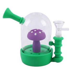 3" Silicone Bong - SMKE-053 Green