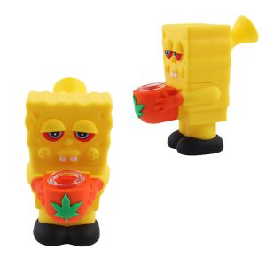 3" Silicone Bong - SMKE-054 Yellow