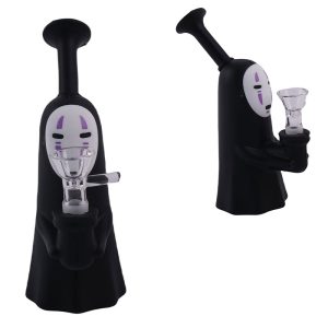 3" Silicone Gear Style Bong - SMKE-069-Black