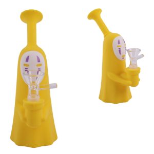 3" Silicone Gear Style Bong - SMKE-069-Yellow