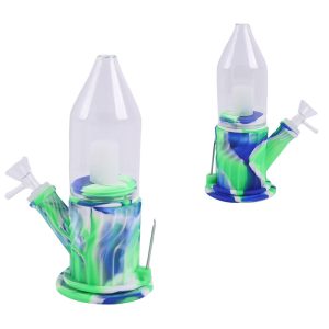 4" Silicone Rocket Base Bong - SMKE-085-A