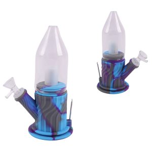 4" Silicone Rocket Base Bong - SMKE-085-B