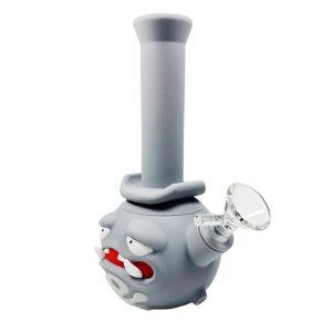 7" Silicone Weezing Bong - SMKE-095-Grey