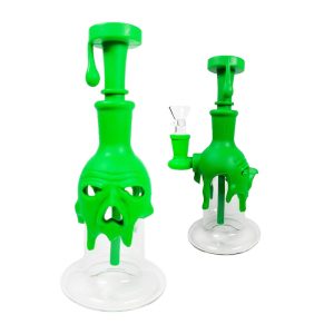 3" Silicone Woodpecker Bong - SMKE-098-Green