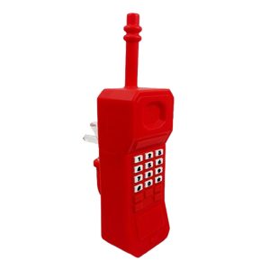 2" Silicone Phone Style Bong - SMKE-099-Red