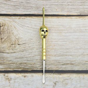 Skull Dab,, Tool - SMKE-104-Gold