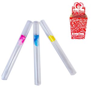 Glass Rose Tube - SMKE-111 Transparent