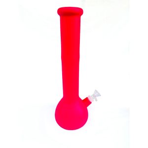 5" Silicone Long Neck Bright Color Bong - SMKE-118-Red