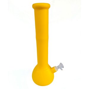 5" Silicone Long Neck Bright Color Bong - SMKE-118-Yellow